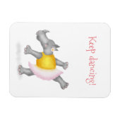 Niedlich tanzender Rhino-Magnet Magnet (Horizontal)