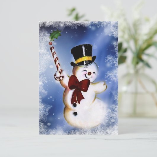 Niedlich tanzender Snowman (Stehend Vorderseite)