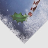 Niedlich tanzender Snowman Seidenpapier (Detail)