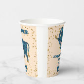 Niedlich Taurus Erster Geburtstag & Gold Confetti Pappbecher (Rechts)