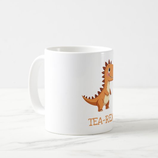 Niedlich Tea-Rex Dinosaur Kaffeetasse (Vorderseite Links)