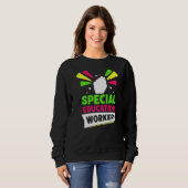 Niedlich Teacher Awareness Sp. für Bildung Sweatshirt (Vorne ganz)