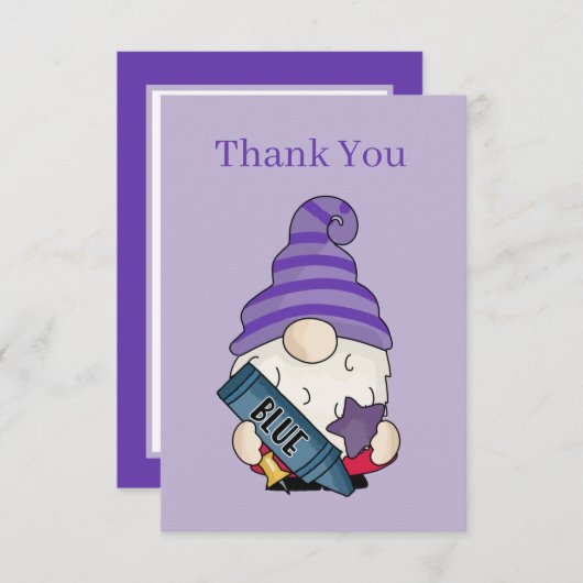 Niedlich Teacher danke Ihnen gnome füge Stimmung (Vorne/Hinten)