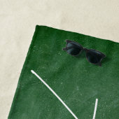 Niedlich Teacher Farbige Stifte Personalisiert Strandtuch (Beispiel)