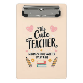 Niedlich Teacher Mini-Zwischenablage Mini Klemmbrett