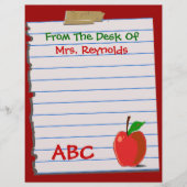 Niedlich Teacher Stationery (Vorderseite)