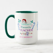 Niedlich Teacher Weihnachtsgeschenk Individuelle N Tasse (Links)