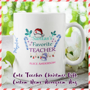 Niedlich Teacher Weihnachtsgeschenk Individuelle N Tasse