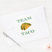 Niedlich "Team Taco" Runder Aufkleber (Umschlag)