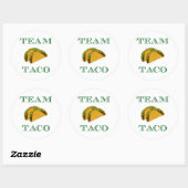 Niedlich "Team Taco" Runder Aufkleber (Blatt)