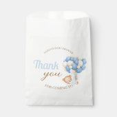 Niedlich Teddy Balloons Baby Boy Dusche Vielen Dan Geschenktütchen (Vorderseite)