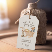 Niedlich Teddy Bär, Bunny Baby Dusche Danke