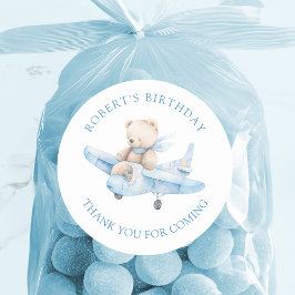 Niedlich Teddy Bar Geburtstag Danke Sticker