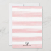 Niedlich Teddy Bär Girl Birthday Heart Balloons Pa Einladung (Rückseite)