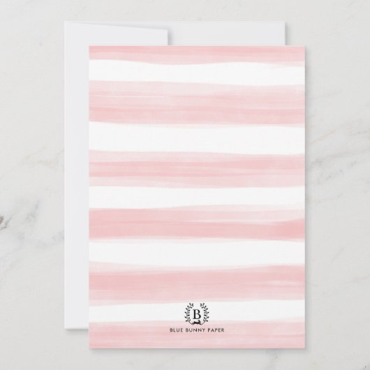 Niedlich Teddy Bär Girl Birthday Heart Balloons Pa Einladung (Rückseite)