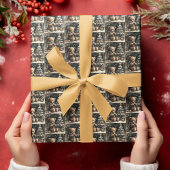 Niedlich Teddy Bär WeihnachtsDrop Klein gepolstert Geschenkpapier