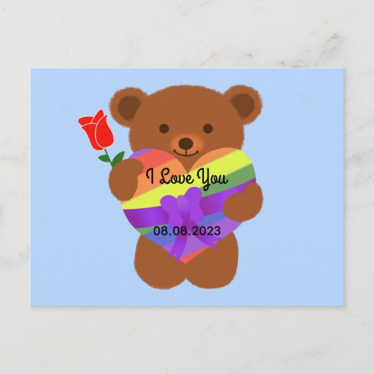 Niedlich Teddy Bear #2 Postkarte (Vorderseite)
