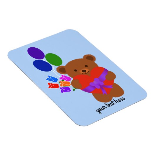 Niedlich Teddy Bear #3 Magnet (Rechte Seite)