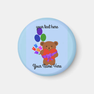 Niedlich Teddy Bear #3 Round Magnet