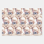 Niedlich Teddy Bear Baby Dusche Wasserfarbe Geschenkpapier Set (Vorderseite)
