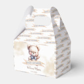 Niedlich Teddy Bear Baby Dusche Wasserfarbe Geschenkschachtel (Rückseite)