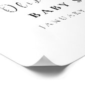 Niedlich Teddy Bear Balloon Baby Dusche Begrüßungs Poster (Ecke)