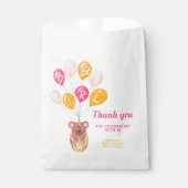 Niedlich Teddy Bear Balloon Babydusche Danke Geschenktütchen (Vorderseite)