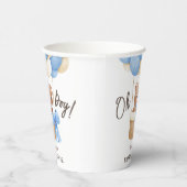 Niedlich Teddy Bear Blue Balloon Babydusche Pappbecher (Rechts)