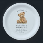 Niedlich Teddy Bear Blue Boy Baby Dusche Pappteller<br><div class="desc">Niedliche whimsical einfache Aquarell kleine Teddy Bären Blue Jungen Baby Dusche Party Papier Teller,  in einem modernen Aquarell minimalistisch Stil. Einfach und skurril.</div>