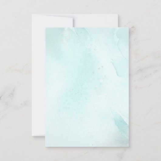 Niedlich Teddy Bear Boy Babydusche Danke (Rückseite)