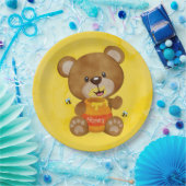 Niedlich Teddy Bear Honey Bumblebee Baby Dusche Pappteller (Party)