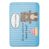 Niedlich Teddy Bear Kids Funny Joke Badematte (Vorderseite Vertikal)
