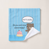 Niedlich Teddy Bear Kids Funny Joke Badhandtuch Set (Waschlappen)