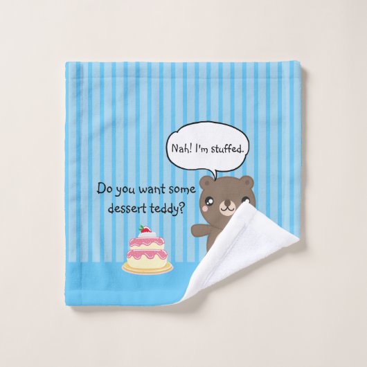 Niedlich Teddy Bear Kids Funny Joke Badhandtuch Set (Waschlappen)