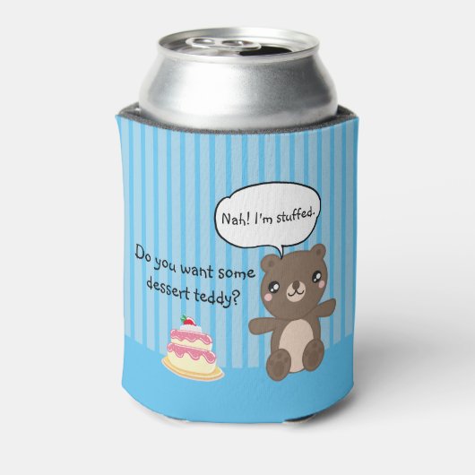 Niedlich Teddy Bear Kids Funny Joke Dosenkühler (Kanne Rückseite)
