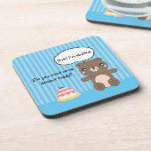 Niedlich Teddy Bear Kids Funny Joke Getränkeuntersetzer (Linke Seite)