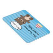 Niedlich Teddy Bear Kids Funny Joke Magnet (Rechte Seite)