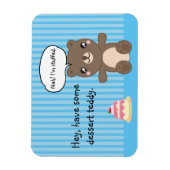 Niedlich Teddy Bear Kids Funny Joke Magnet (Vertikal)
