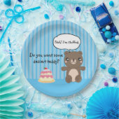 Niedlich Teddy Bear Kids Funny Joke Pappteller (Party)