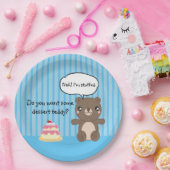 Niedlich Teddy Bear Kids Funny Joke Pappteller (Party)