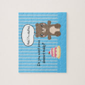 Niedlich Teddy Bear Kids Funny Joke Puzzle (Vertikal)