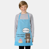 Niedlich Teddy Bear Kids Funny Joke Schürze (Getragen)