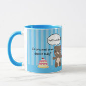 Niedlich Teddy Bear Kids Funny Joke Tasse (Links)