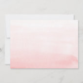 Niedlich Teddy Bear Pink Bearly Wait Girl Baby Dus Einladung (Rückseite)