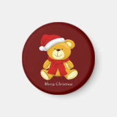 Niedlich Teddy Bear Santa Magnet (Vorne)