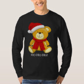 Niedlich Teddy Bear Santa Mens Long Sleeve T-Shirt (Vorderseite)