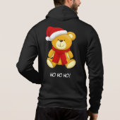 Niedlich Teddy Bear Santa Mens Zipper Hoodie (Rückseite)