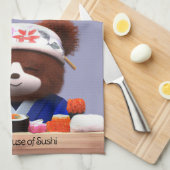 Niedlich Teddy Bear Sushi Koch Geschirrtuch (Viertel Falte)