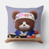 Niedlich Teddy Bear Sushi Koch Kissen (Vorderseite)
