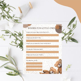 Niedlich Teddy Bear Twin Baby Dusche wünscht Spiel